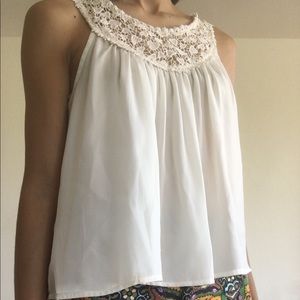 Farm Rio off-white crop top